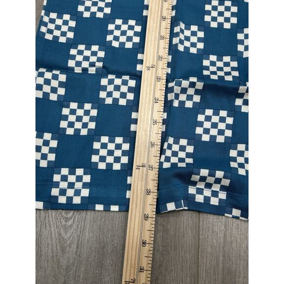 NWOT Bogey Boys by Macklemore Men's Big Check Button-Up Shirt Blue/White Sz M - Picture 7 of 8